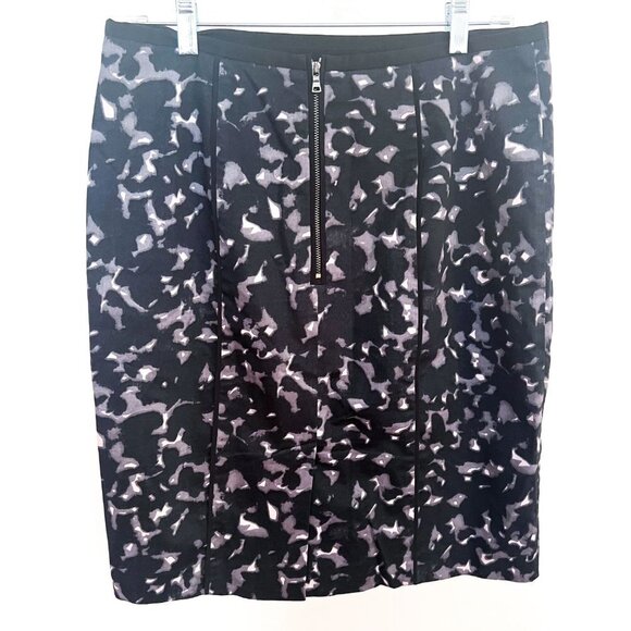 Ann Taylor Loft Abstract Pencil Skirt, Sz 8 - Picture 3 of 10